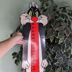 5/$18 Vintage Sylvester cat and Tweety bird Growth Chart Poster